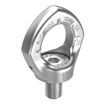 Anel de elevação giratório a 360° - INOX-STAR® - RUD - de roscar / em aço inoxidável / de olhal orientável