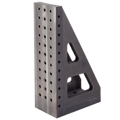 Suporte angular de fixação - 1605.700 - HALDER France - em ferro fundido / ranhurado / 90°