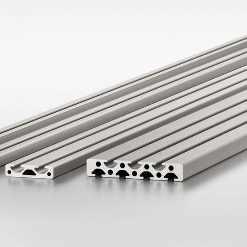 Perfil em alumínio anodizado - 0.0.265.91 - item industrial applications - plano / para construção / leve