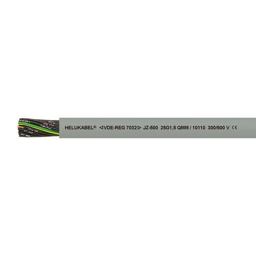 Cabo elétrico DIN - JZ-500 - HELUKABEL - retardante de chama / resistente a óleo / resistente à torção