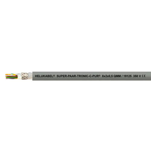 Cabo de dados - SUPER-PAAR-TRONIC-C-PUR® - HELUKABEL - DIN / resistente a óleo / resistente a UV