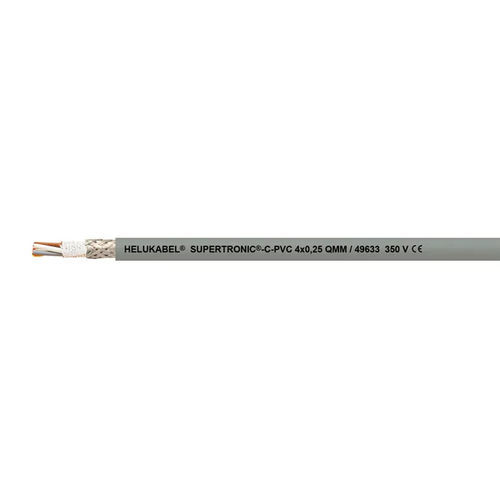 Cabo elétrico DIN - SUPERTRONIC®-C-PVC - HELUKABEL - retardante de chama / resistente a óleo / redondo