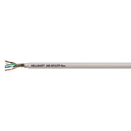Cabo elétrico LAN - HELUKAT® 200 - HELUKABEL - SF/UTP / de par trançado / em cobre