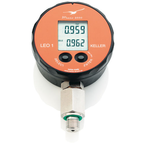 Manômetro com display LCD - LEO1  - KELLER Pressure AG - com rosca / G 1/4 / NPT 1/4