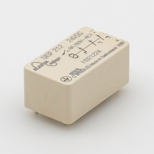 Relé eletromecânico 24 Vcc - SISF212 - ELESTA GmbH - 12 Vcc / 6 Vcc / 48 Vcc