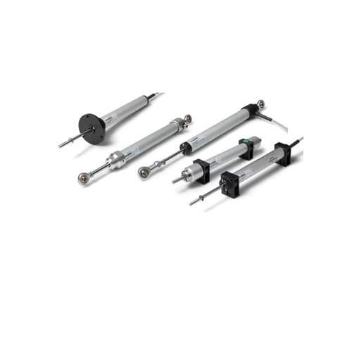 Sensor de deslocamento linear - RC20 - MEGATRON Elektronik GmbH & Co. KG - com potenciômetro de plástico condutor / com potenciômetro de mola / analógico