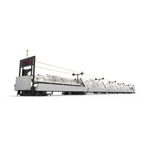 Linha de montagem linear - Transverse - Schleuniger - de expedição