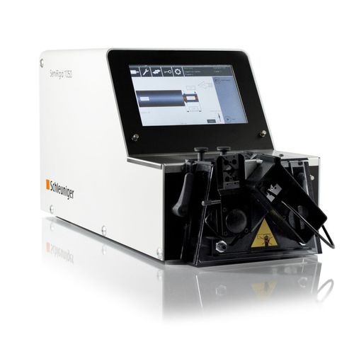 Máquina desencapadora de cabos coaxiais - SemiRigid 1050 - Schleuniger - elétrica / programável