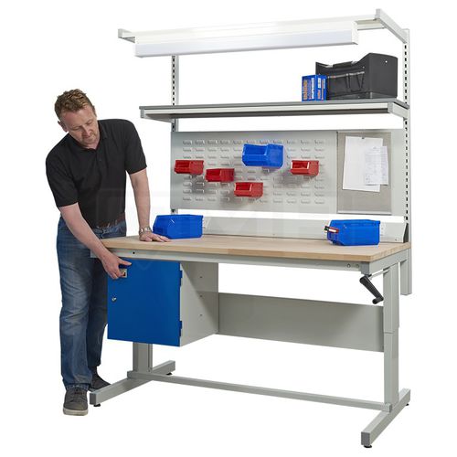 Bancada de trabalho metálica - BA79xxxxLXX series - Quality Metal Products - com gavetas