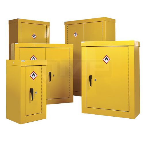 Armário de segurança - CSHxxxx46ZYX - Quality Metal Products - de piso / com prateleiras / de porta