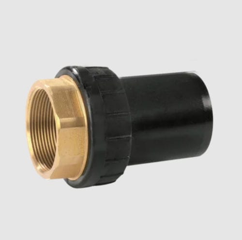 Adaptador hidráulico com rosca - UAM - Aliaxis - em latão / em polietileno / de segurança