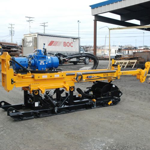 Perfuratriz multifuncional - STM 1500 - Usinage Marcotte inc. - rotativa / hidráulica / elétrica