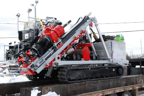 Perfuratriz multifuncional - Mancore 600 TA - Usinage Marcotte inc. - com rodas / rotativa / hidráulica