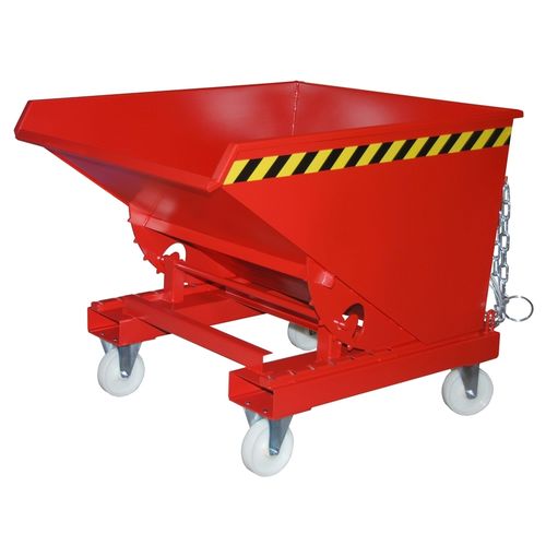 Caçamba basculante para empilhadeira - EXPO series - Bauer - com rodas / compacta