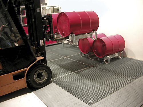 Plataforma de contenção em aço - BSW 12 series - Bauer - modular