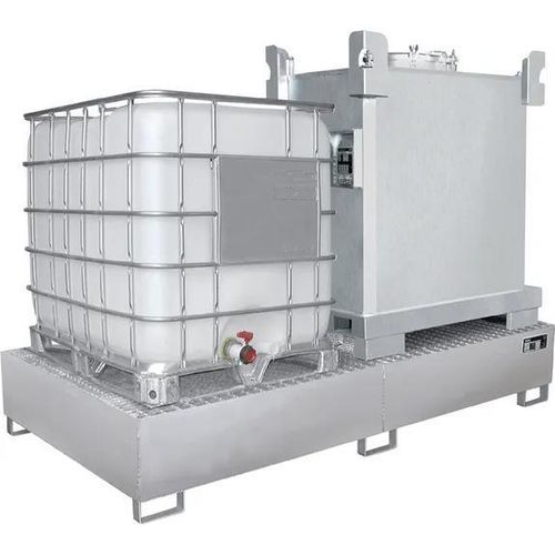 Bacia de contenção para contentor IBC - Bauer - para tambores / em aço inoxidável / para ambiente interno