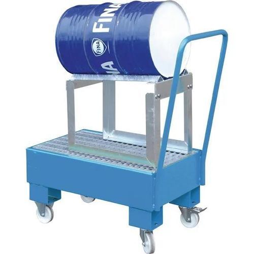 Bacia de contenção para tambores - Bauer - em aço / móvel
