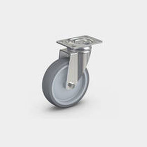 Rodízio giratório - RÄDER-VOGEL RÄDER- UND ROLLENFABRIK GMBH & CO. KG - com placa de fixação / com rolamento de esferas / em aço