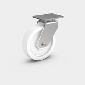 Rodízio giratório - RÄDER-VOGEL RÄDER- UND ROLLENFABRIK GMBH & CO. KG - com placa de fixação / para cargas pesadas / em aço