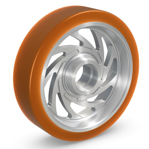 Roda com banda de rodagem - PEVOSOFT® - RÄDER-VOGEL RÄDER- UND ROLLENFABRIK GMBH & CO. KG - em poliuretano / de baixo ruído / elástica