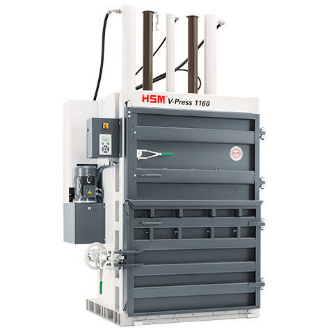 Prensa enfardadeira para resíduos - HSM V-Press 1160 - HSM GmbH + Co. KG - vertical / 1200x1100x1200