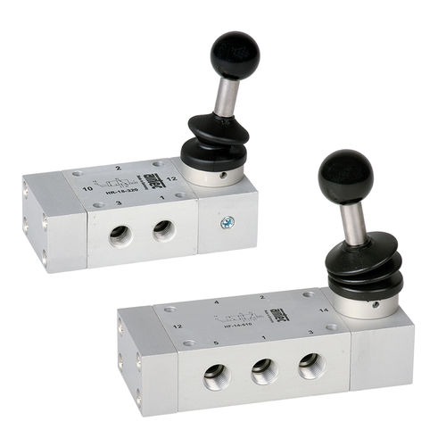 Válvula direcional pneumática de acionamento mecânico - HF, HR series - AIRTEC Pneumatic - spool / com alavanca / de 5/2 vias