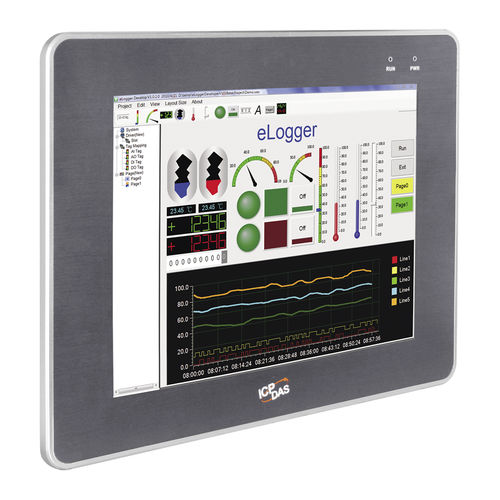 Painel PC LCD - iPPC series - ICP-DAS - 15" / 12" / 17"
