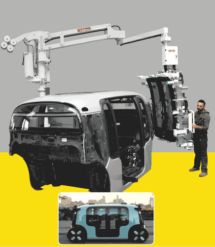 Manipulador pneumático - DALMEC - com ventosa / de posicionamento / para movimentação de componentes automotivos