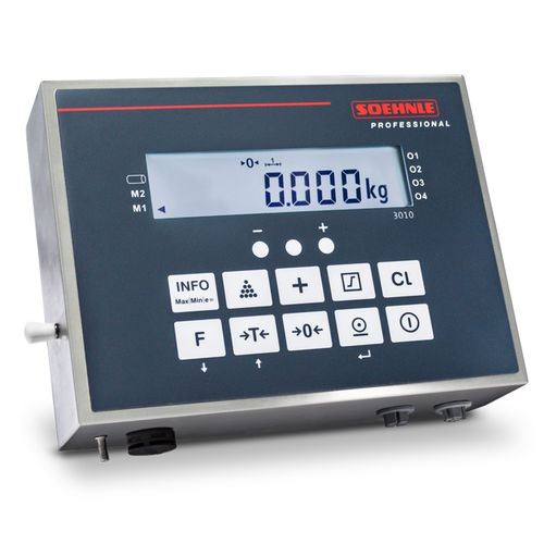 Terminal de pesagem com display gráfico LCD - 3010 series - Soehnle Industrial Solutions GmbH - de bancada / IP67 / IP40