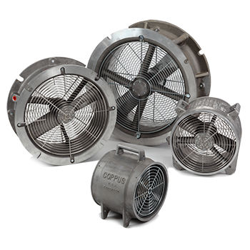 Ventilador dutado - RF series - COPPUS - de alto desempenho / de alta vazão / para altas temperaturas