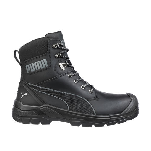 Bota de segurança para uso industrial - CONQUEST BLK CTX HIGH - PUMA SAFETY SHOES - para obras / antiderrapante / à prova de água