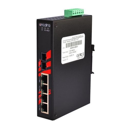 Switch de rede não gerenciável - LNP-0501-M - Antaira Technologies - 5 portas / de embutir / para trilho DIN