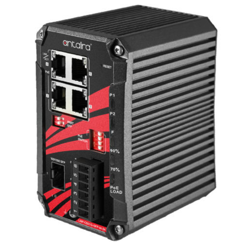 Switch de rede não gerenciável - LNP-C501G-SFP-bt-24-T - Antaira Technologies - 5 portas / Gigabit Ethernet / Gigabit