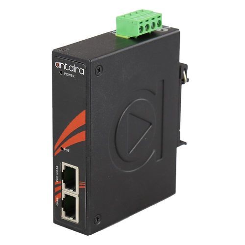Injetor PoE IEEE 802.3at - INJ-C200G-bt-T - Antaira Technologies - IEEE 802.3bt / IEEE 802.3af / para trilho DIN