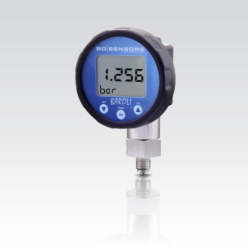 Manômetro diferencial - BAROLI 02 - BD|SENSORS GmbH - com display LCD / em aço inoxidável / eletrônico