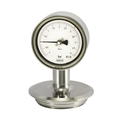 Manômetro diferencial -  NS 63 - LABOM Mess- und Regeltechnik GmbH - analógico / em aço inoxidável / com tubo de Bourdon