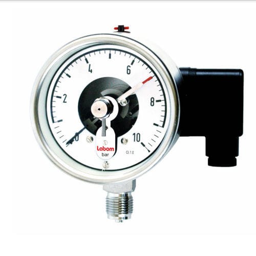 Pressostato com tubo de Bourdon - BN4 - LABOM Mess- und Regeltechnik GmbH - com rosca / em aço inoxidável / SIL 2