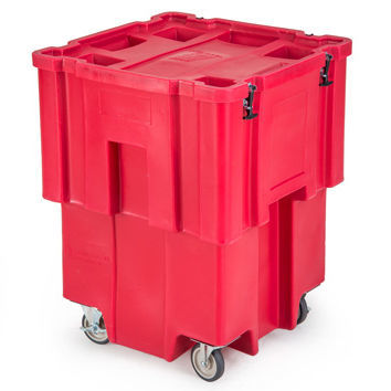 Contêiner de lixo em material plástico - Segri-Med® - SNYDER INDUSTRIES - de carga vertical / para resíduos hospitalares / com fecho / trava