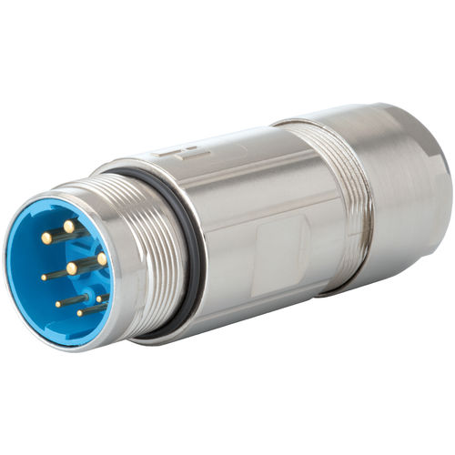 Conector de alimentação elétrica - 7.56 series - HUMMEL - circular / de encaixe / M23