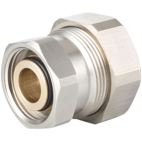 Adaptador hidráulico para tubos - 2 353 series - HUMMEL - com rosca / em latão niquelado
