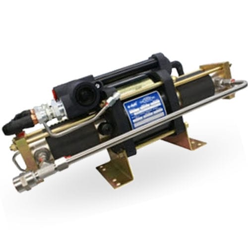 Amplificador de pressão de pistão - AGD series - Haskel - de gás / refrigerado / de simples estágio