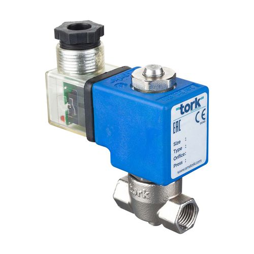 Válvula solenoide em aço inoxidável - SS1010 series - SMS-TORK - de ação direta / de 2 vias / normalmente fechada
