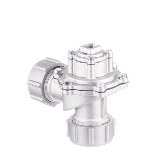 Válvula solenoide de ação indireta - PL1050 Series - SMS-TORK - de 2 vias / normalmente fechada / para ar