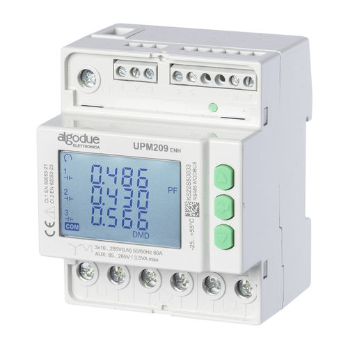 Analisador de monitoramento - UPM209 - max. 3x495 V AC, max. 80A - Algodue Elettronica - para rede elétrica / de potência / de tensão