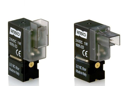 Válvula direcional pneumática acionada por solenoide - AMISCO - 3/2 vias / normalmente fechada