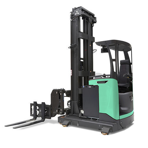 Empilhadeira retrátil para corredores estreitos - THD13-15N3 Series  - Mitsubishi Forklift Trucks - elétrica / para operador sentado a bordo / VNA