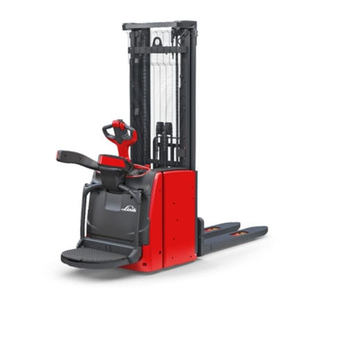 Empilhadeira patolada para paletes - L AP series - Linde Material Handling - elétrica / para operador a bordo em pé / 24 V