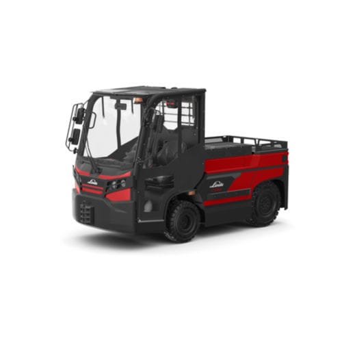 Trator rebocador - P series - Linde Material Handling - elétrico / com rodas / para operador sentado a bordo