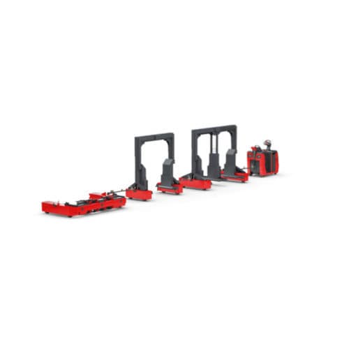 Trator elétrico - LT series - Linde Material Handling - com rodas / de transporte lateral / rebocador