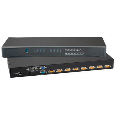 Chaveador KVM para montagem em rack - KV802 - Acnodes Corporation - 1U / 8 portas